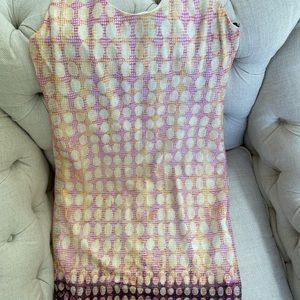 Bar III brand summer dress.  Sheer fabric, lined, size Large.  New with tags.